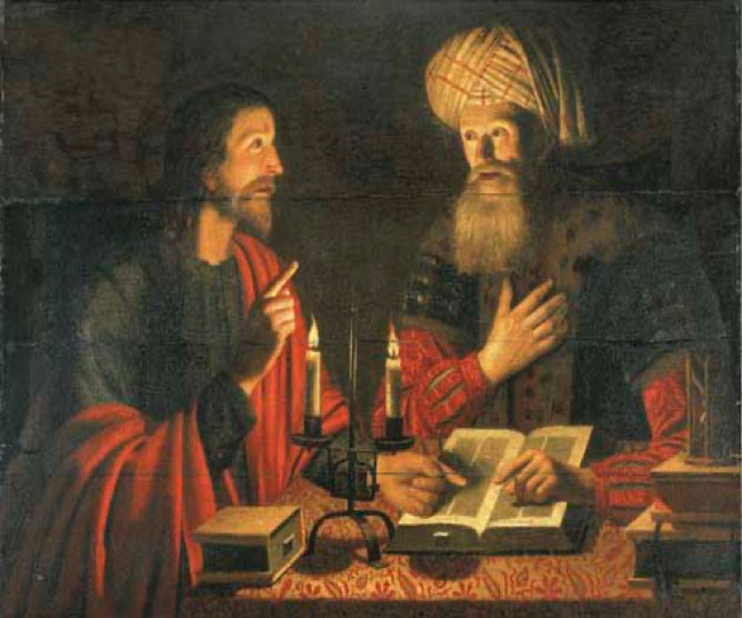 Nicodemus with Jesus